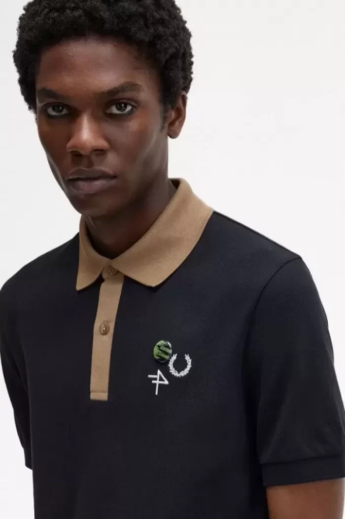 Herren-Poloshirt mit Kontrastkragen