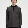 Herren-Poloshirt mit Mikro-Schachbrettmuster