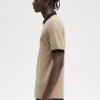 Herren-Poloshirt mit Mikro-Schachbrettmuster