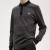Herren-Poloshirt mit Mikro-Schachbrettmuster