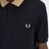 Herren-Poloshirt mit Schachbrettkragen