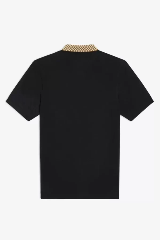 Herren-Poloshirt mit Schachbrettkragen