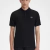 Herren-Poloshirt mit Wabenmuster