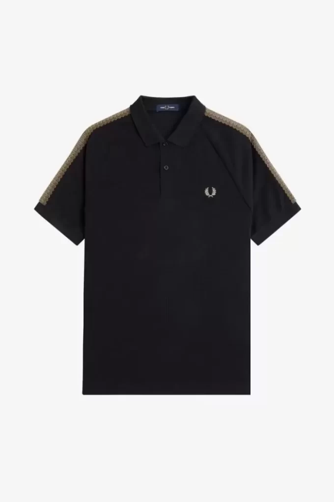 Herren-Poloshirt mit Wabenmuster