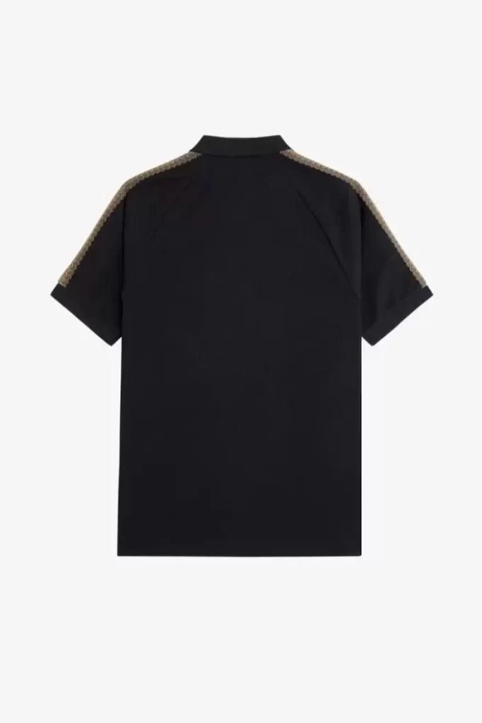 Herren-Poloshirt mit Wabenmuster