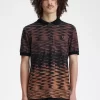 Herren-Poloshirt mit Wellengrafik