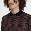 Herren-Poloshirt mit Wellengrafik