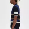 Herren-Strickhemd mit Argyle-Panel