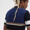 Herren-Strickhemd mit Argyle-Panel