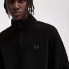 Herren-Sweatshirts aus Borg-Fleece mit durchgehendem Reißverschluss