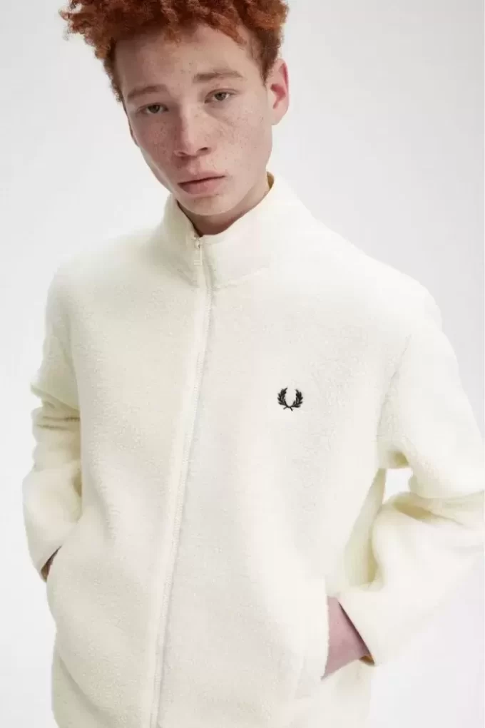 Herren-Sweatshirts aus Borg-Fleece mit durchgehendem Reißverschluss