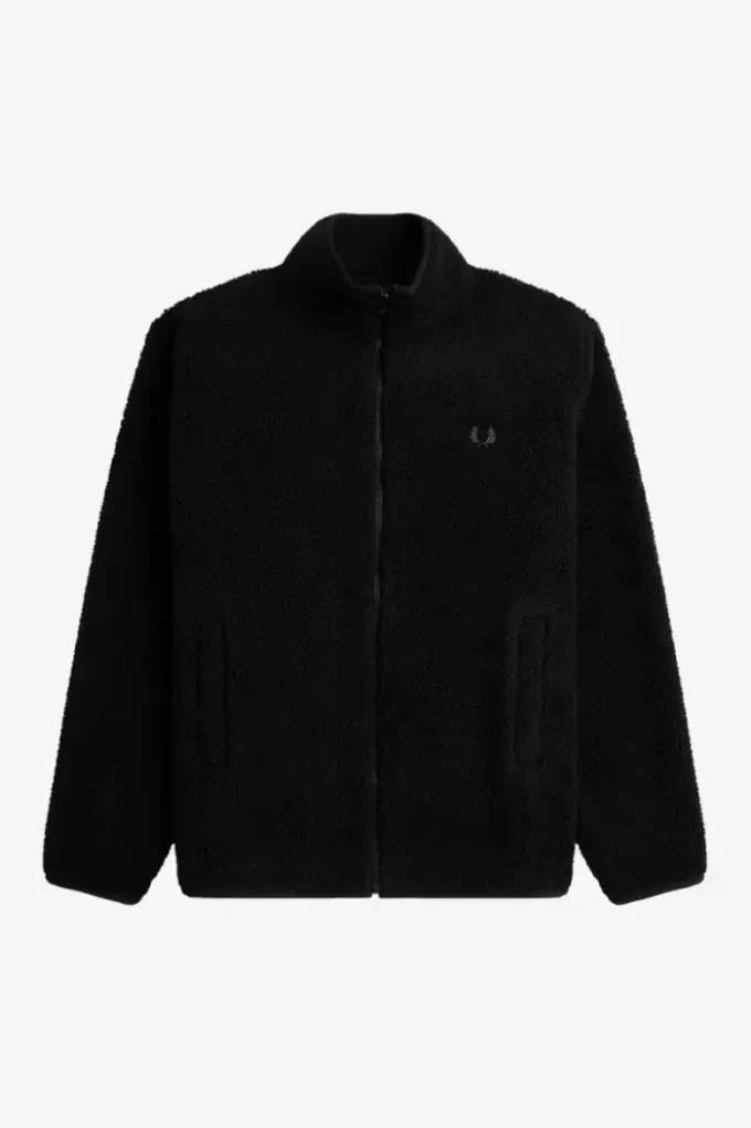 Herren-Sweatshirts aus Borg-Fleece mit durchgehendem Reißverschluss