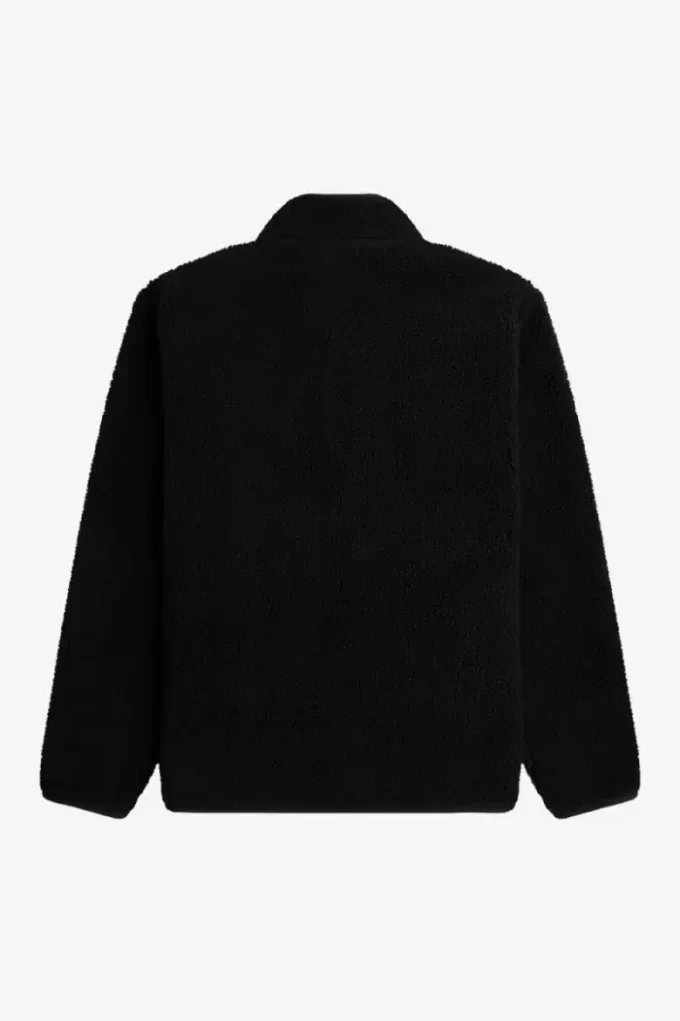 Herren-Sweatshirts aus Borg-Fleece mit durchgehendem Reißverschluss