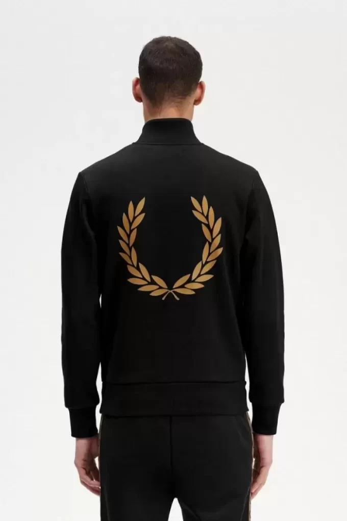 Herren-Sweatshirts mit doppelter Grafik und halbem Reißverschluss