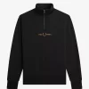 Herren-Sweatshirts mit doppelter Grafik und halbem Reißverschluss