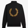 Herren-Sweatshirts mit doppelter Grafik und halbem Reißverschluss