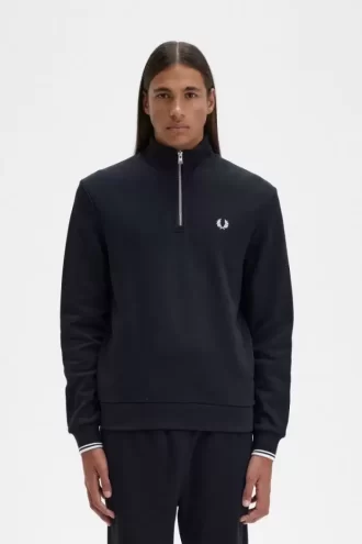 Herren-Sweatshirts mit halbem Reißverschluss
