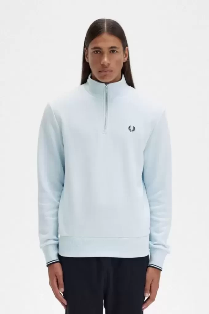 Herren-Sweatshirts mit halbem Reißverschluss