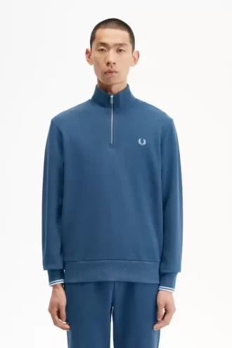 Herren-Sweatshirts mit halbem Reißverschluss