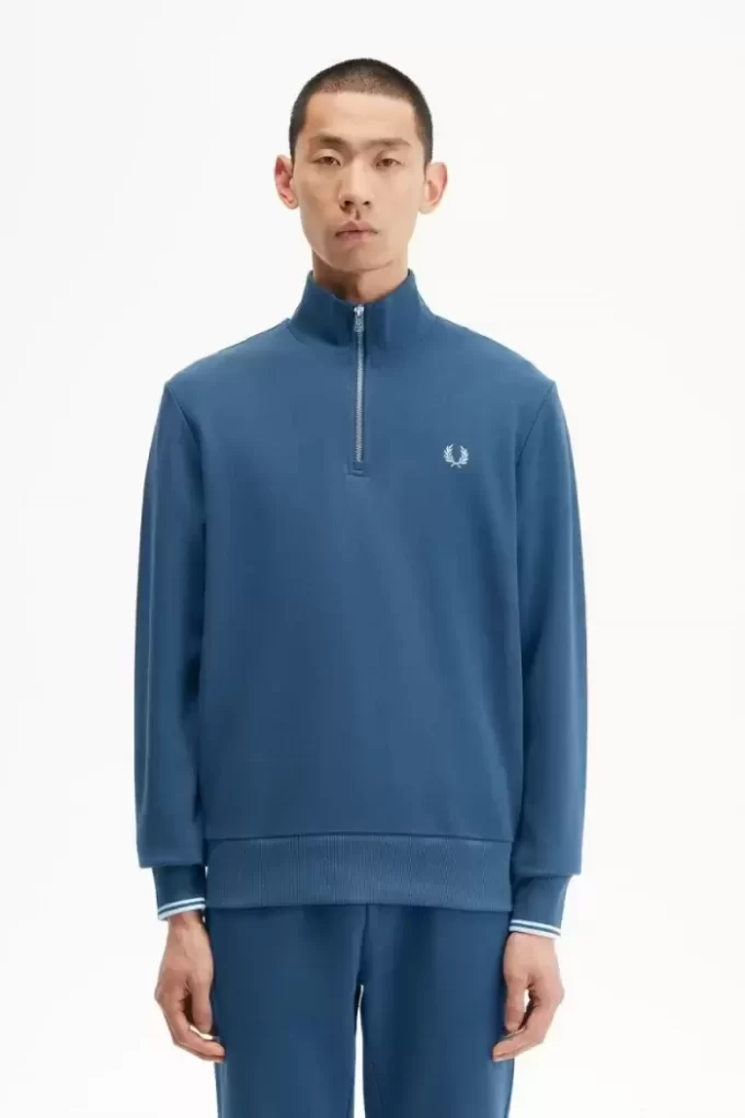 Herren-Sweatshirts mit halbem Reißverschluss