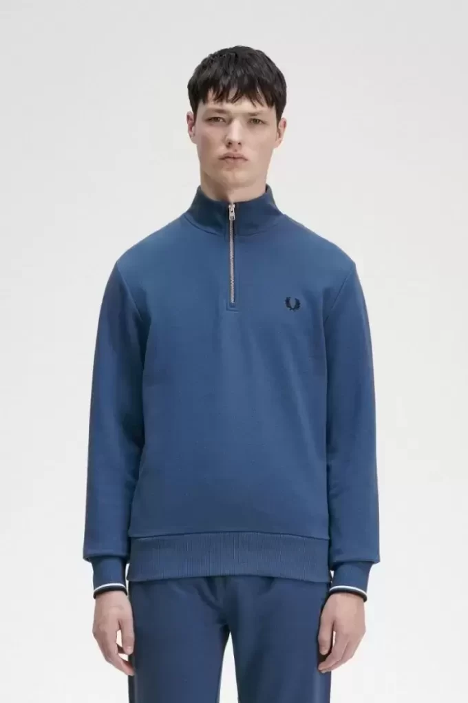 Herren-Sweatshirts mit halbem Reißverschluss