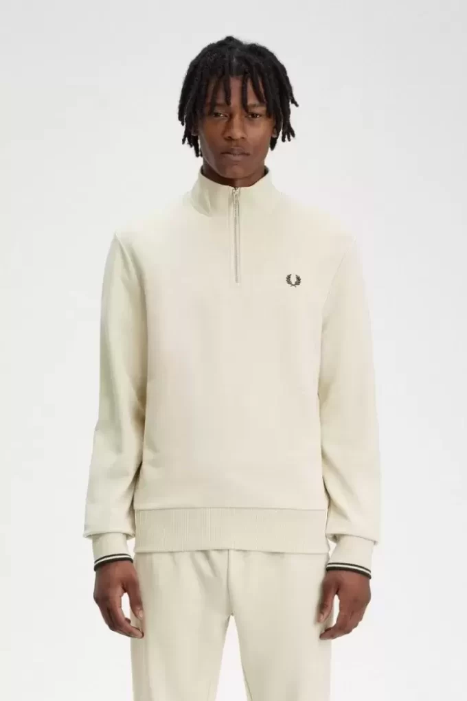 Herren-Sweatshirts mit halbem Reißverschluss