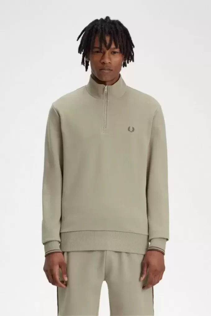 Herren-Sweatshirts mit halbem Reißverschluss