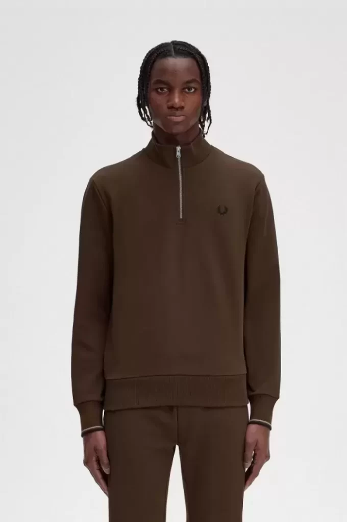 Herren-Sweatshirts mit halbem Reißverschluss