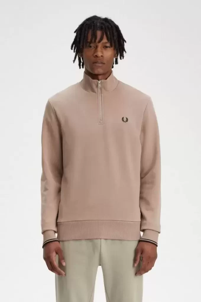 Herren-Sweatshirts mit halbem Reißverschluss