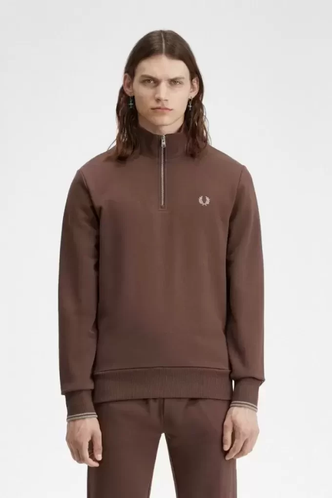 Herren-Sweatshirts mit halbem Reißverschluss