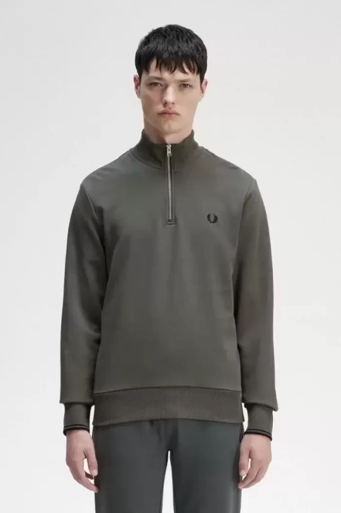 Herren-Sweatshirts mit halbem Reißverschluss