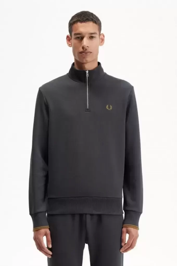 Herren-Sweatshirts mit halbem Reißverschluss