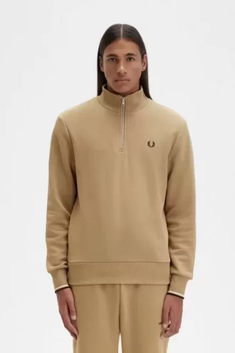 Herren-Sweatshirts mit halbem Reißverschluss