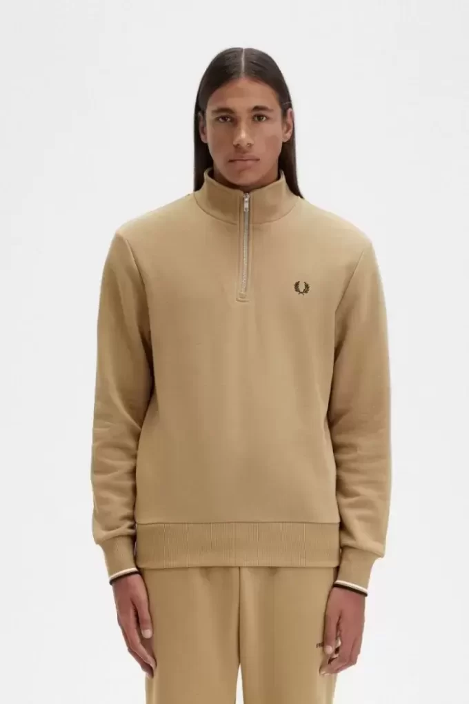 Herren-Sweatshirts mit halbem Reißverschluss