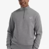 Herren-Sweatshirts mit halbem Reißverschluss