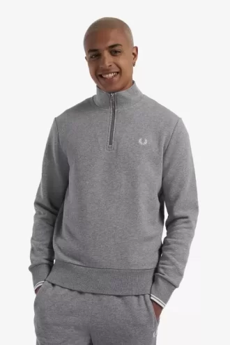Herren-Sweatshirts mit halbem Reißverschluss
