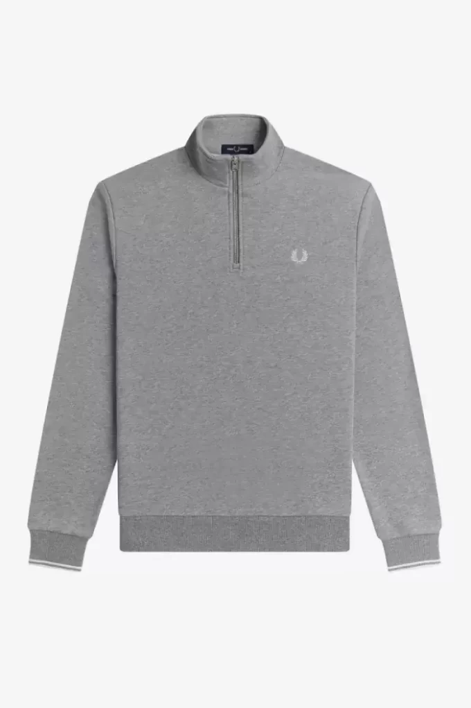 Herren-Sweatshirts mit halbem Reißverschluss