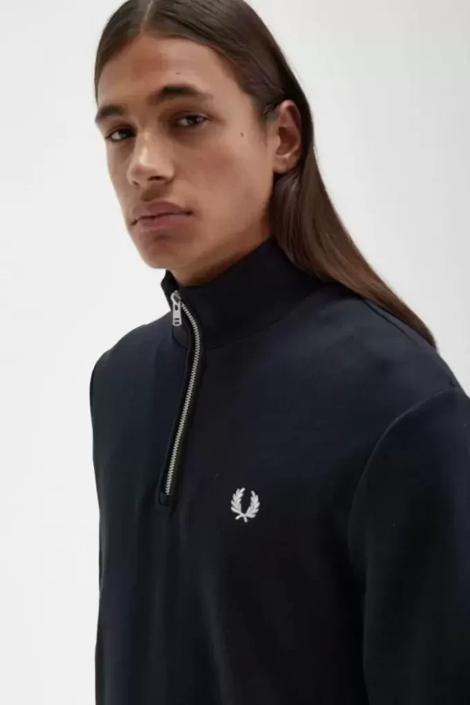 Herren-Sweatshirts mit halbem Reißverschluss
