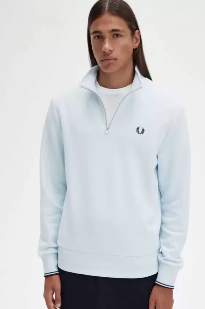 Herren-Sweatshirts mit halbem Reißverschluss