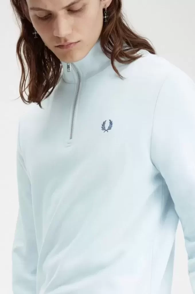 Herren-Sweatshirts mit halbem Reißverschluss