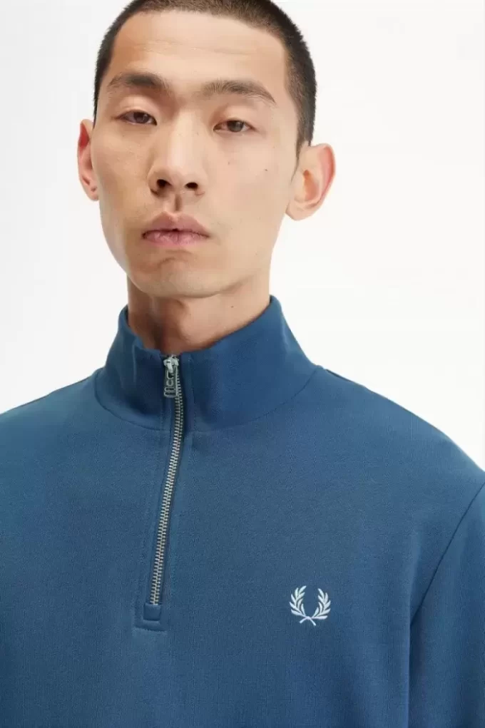 Herren-Sweatshirts mit halbem Reißverschluss