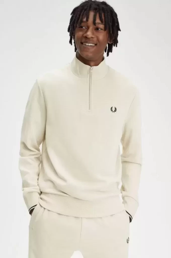 Herren-Sweatshirts mit halbem Reißverschluss
