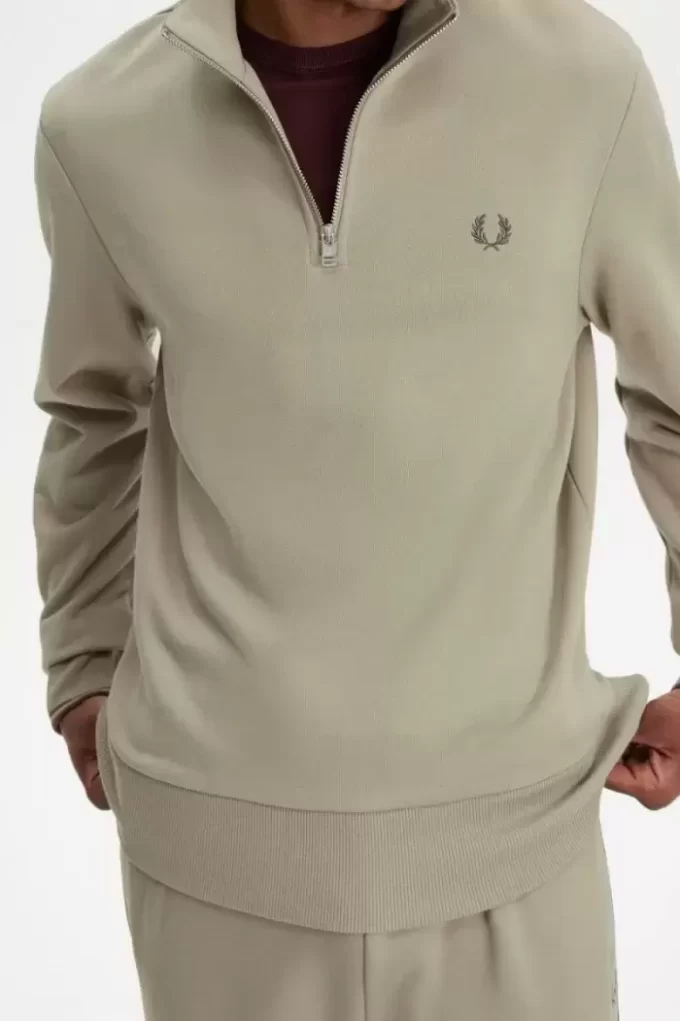 Herren-Sweatshirts mit halbem Reißverschluss