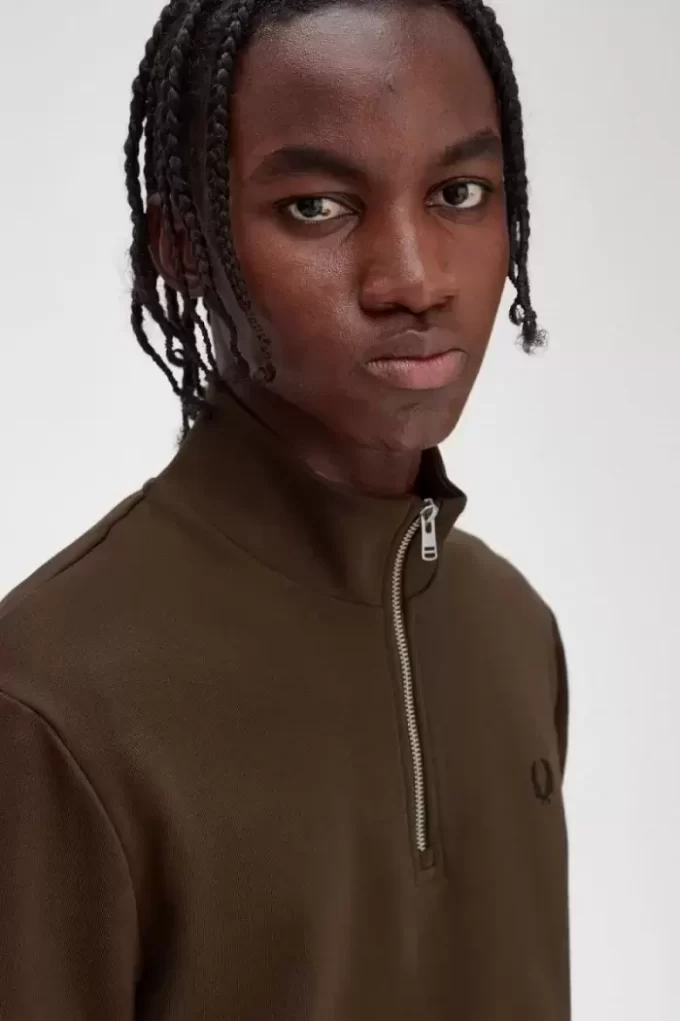 Herren-Sweatshirts mit halbem Reißverschluss