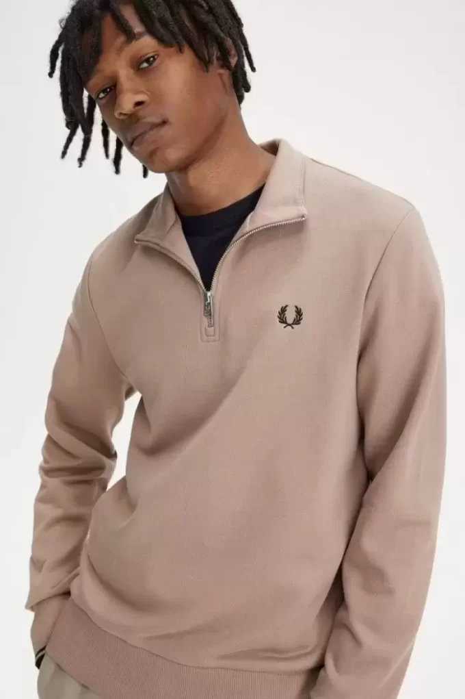Herren-Sweatshirts mit halbem Reißverschluss