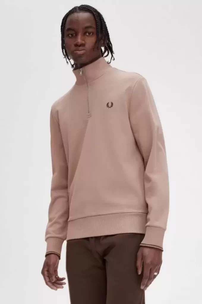Herren-Sweatshirts mit halbem Reißverschluss