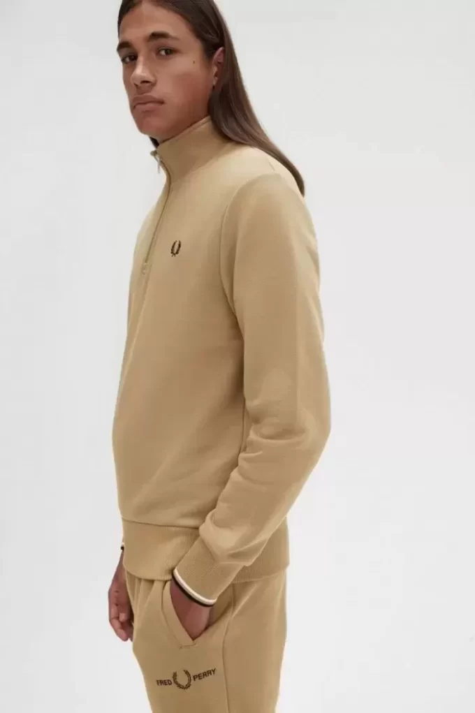 Herren-Sweatshirts mit halbem Reißverschluss