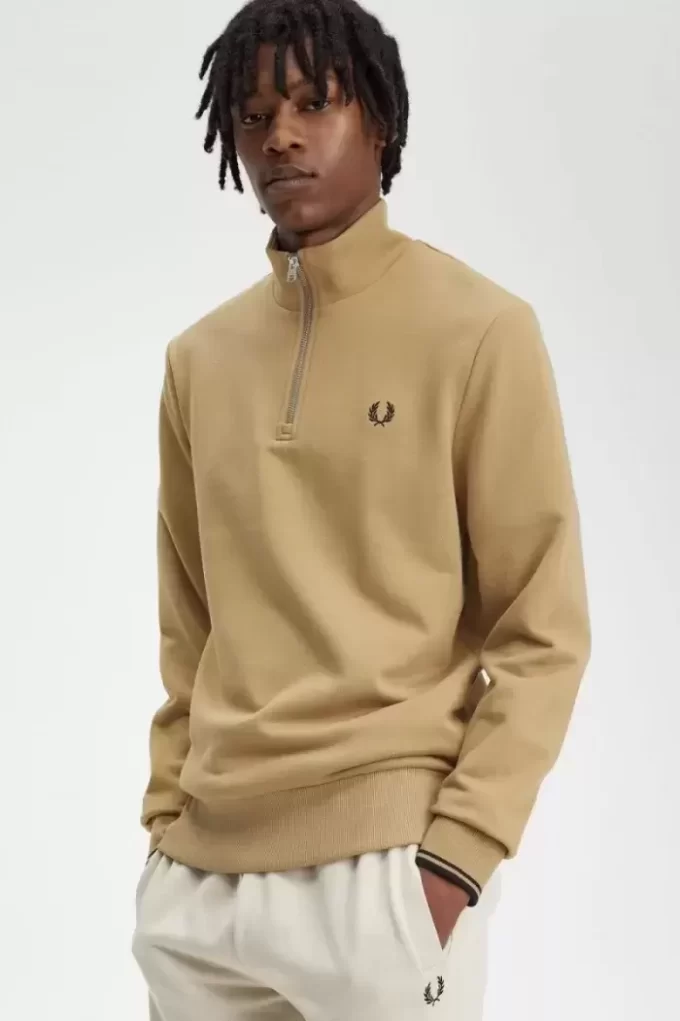Herren-Sweatshirts mit halbem Reißverschluss