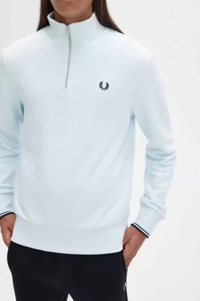Herren-Sweatshirts mit halbem Reißverschluss
