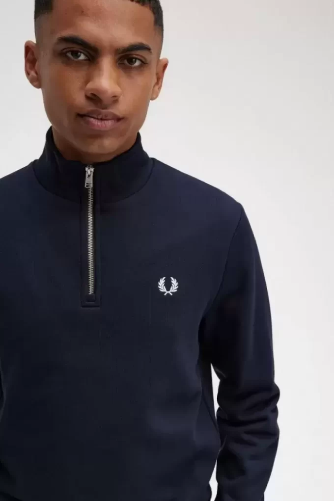 Herren-Sweatshirts mit halbem Reißverschluss